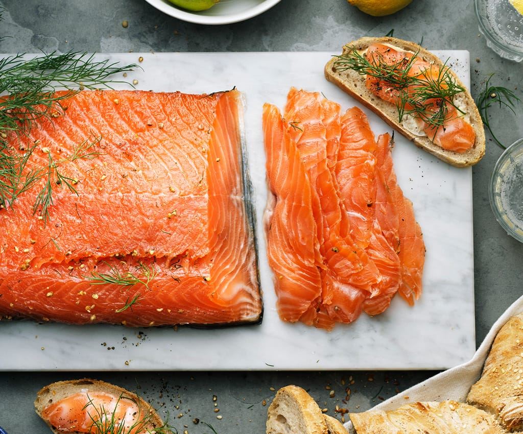 dill cured salmon