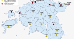 Reoveeuuringu tulemused 22. 26. martsil. Allikas Tartu Ulikool