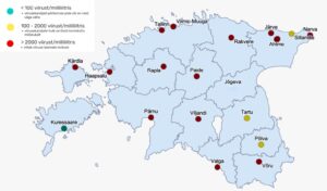 Reoveeuuringu tulemused 8.-12. märtsil. Allikas Tartu Ülikool