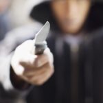 Man threatening with pocket knife
