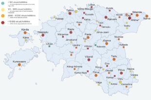 Reoveeuuringu tulemused 1.– 5. novembril. Allikas Tartu Ülikool