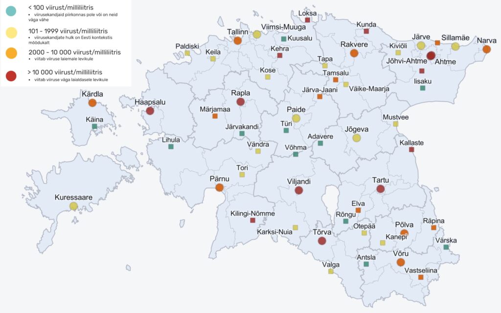 Reoveeuuringu tulemused 15.– 19. novembril. Allikas Tartu Ülikool