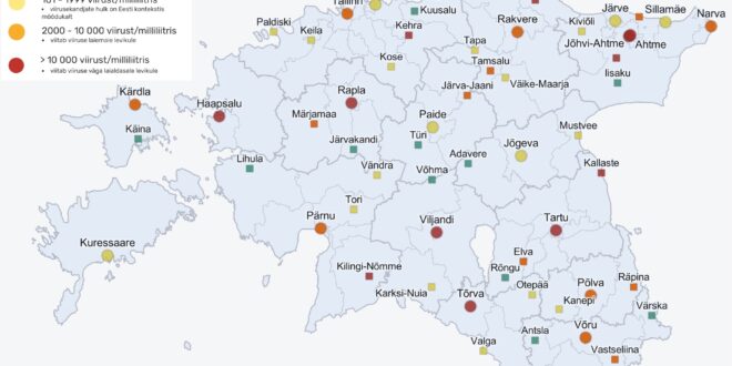 Reoveeuuringu tulemused 15.– 19. novembril. Allikas Tartu Ülikool