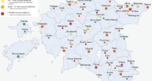 Reoveeuuringu tulemused 22.–26. novembril. Allikas Tartu Ülikool