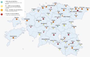 Reoveeuuringu tulemused 8.– 12. novembril. Allikas- Tartu Ülikool