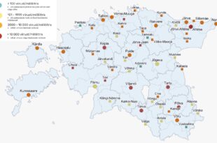 Reoveeuuringu tulemused 8.– 12. novembril. Allikas Tartu Ülikool