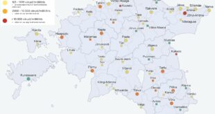 Reoveeuuringu tulemused ajavahemikul 13. – 17. detsember. Allikas Tartu Ülikool