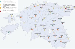 Reoveeuuringu tulemused ajavahemikul 13. – 17. detsember. Allikas Tartu Ülikool