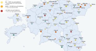 Reoveeuuringu tulemused ajavahemikul 27. – 31. detsember. Allikas Tartu Ülikool