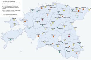 Reoveeuuringu tulemused ajavahemikul 27. – 31. detsember. Allikas Tartu Ülikool