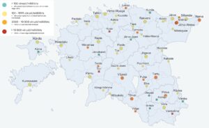 Reoveeuuringu tulemused ajavahemikul 29. november - 3. detsember. Allikas- Tartu Ülikool