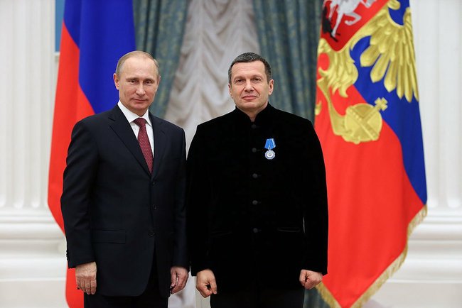 Vladimir Rudolfovich Solovyov and Vladimir Putin