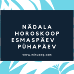 Nädala Horoskoop: Esmaspäev 27.10 - Pühapäev 2.11.2025 5 horoskoop