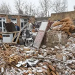 Maavärina tekitatud purustused Iraanis Khoy linnas. Autor/allikas: Soheil FARAJI / ISNA / AFP/Scanpix