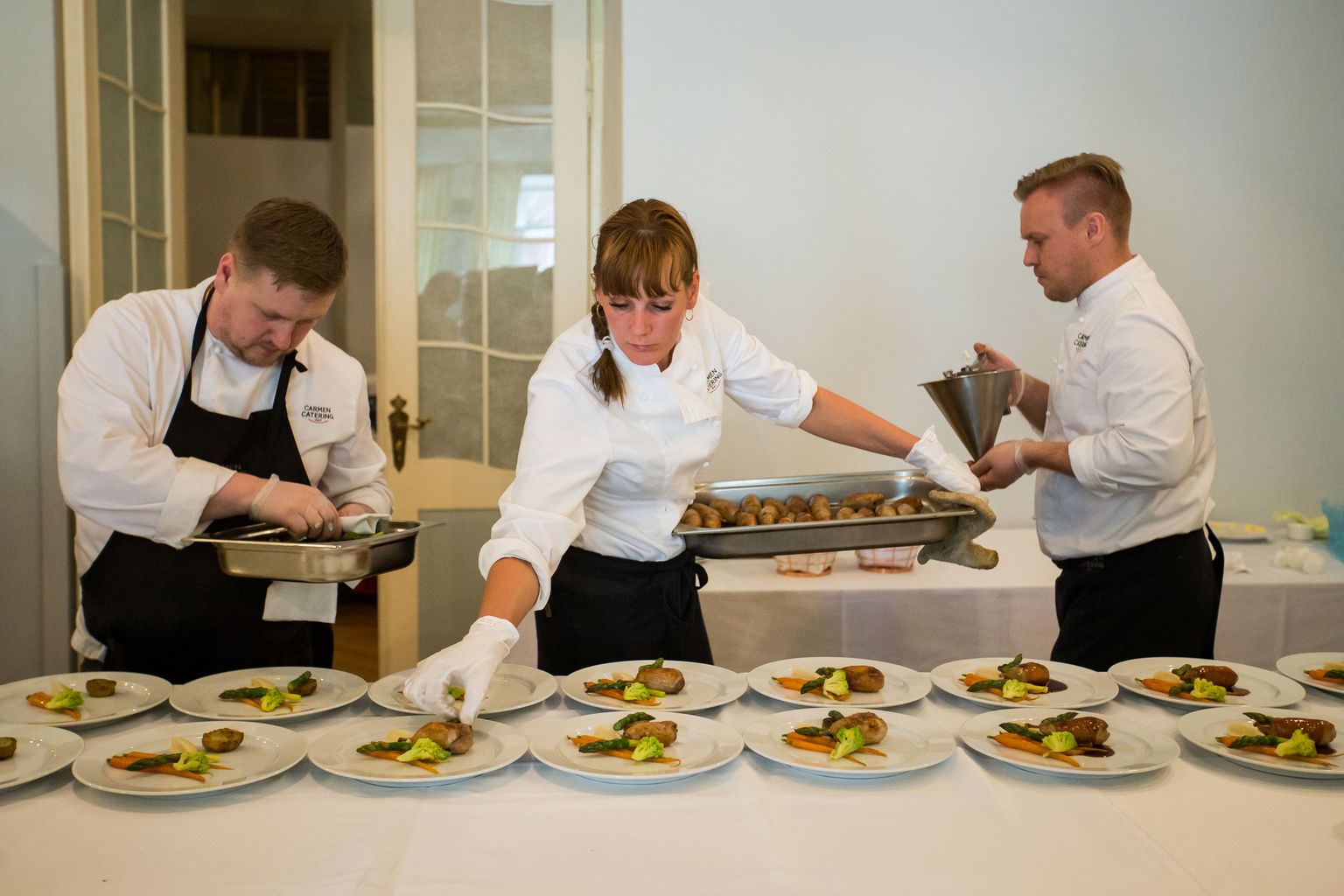 Carmen Cateringi meeskond.Foto: Eero Vabamägi