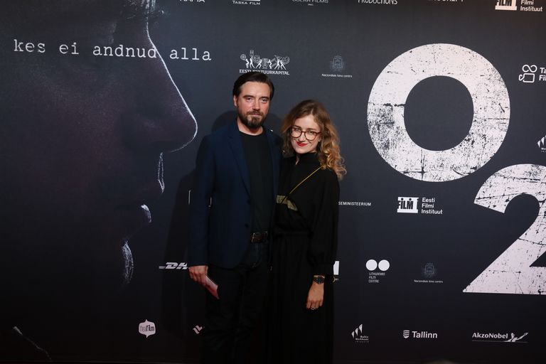 Filmi «O2» esilinastus. Priit Võigemast, Laura Kalle.Foto: Postimees