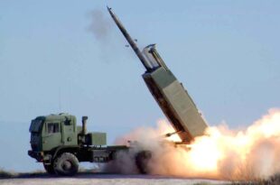 960px HIMARS missile launched