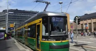 HKL tram line 9 on Rautatientori