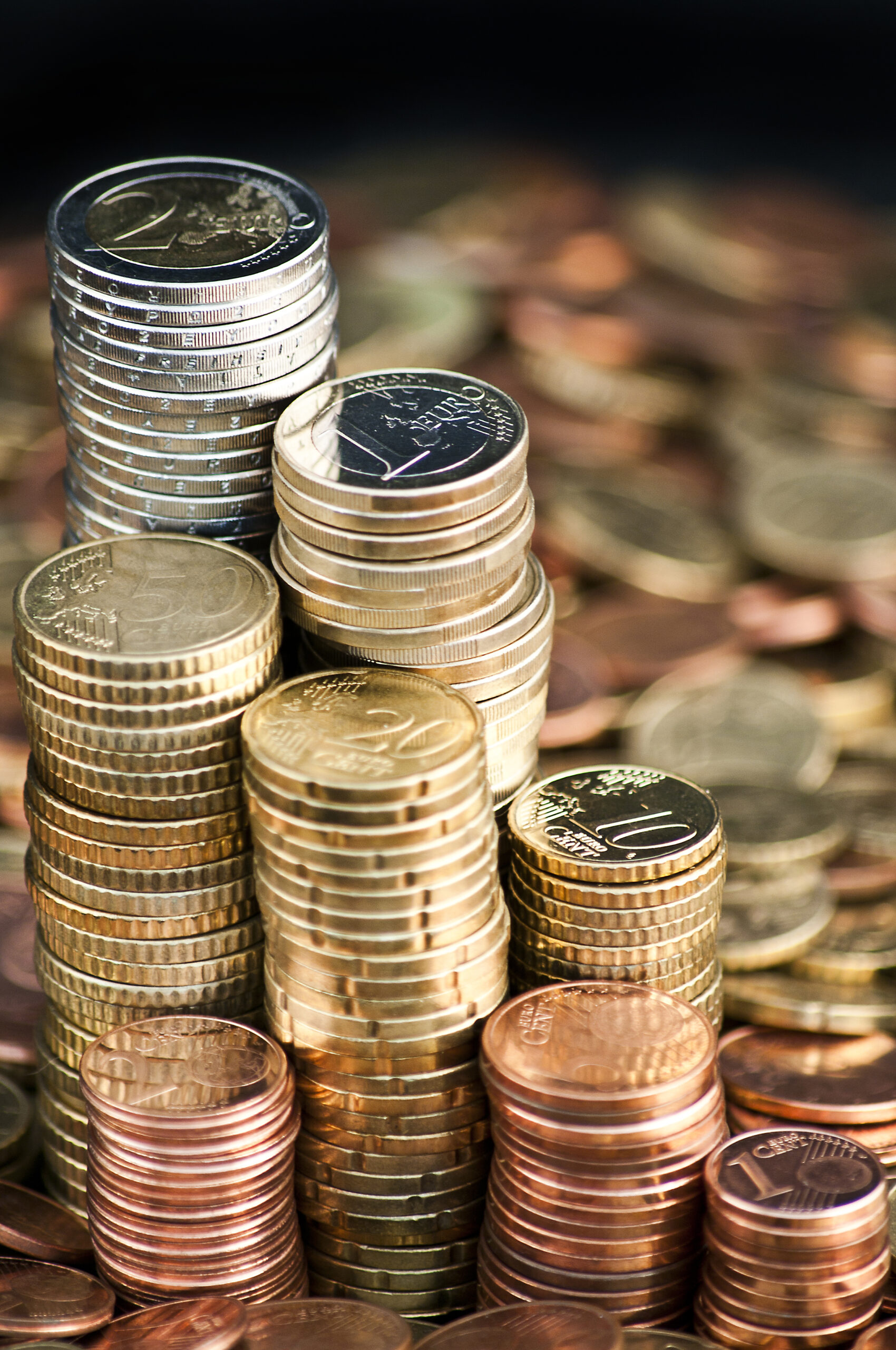 Majanduslike väljakutsete keskel: Võimalikud lahendused ja maksudebatid Eesti majanduses 1 Euro currency coin columns