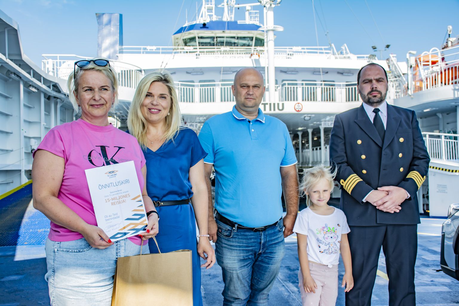 17.juulil kell 11.30 Rohukülast väljunud parvlaevaga Tiiu reisis TS Laevade läbi aegade 15-miljonendas reisija 1 15462011t1hbc48