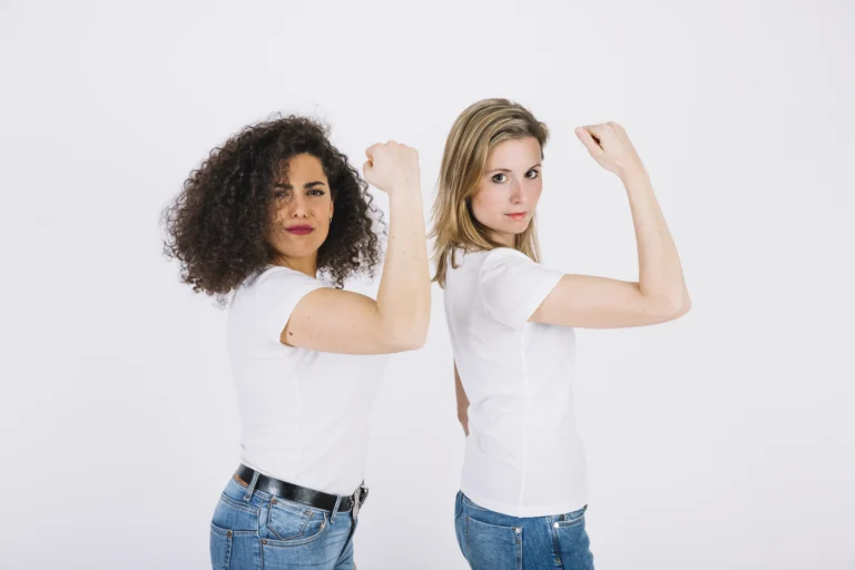 young-women-showing-biceps
