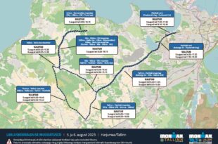 Ironman Tallinn 2023 liikluskorraldus