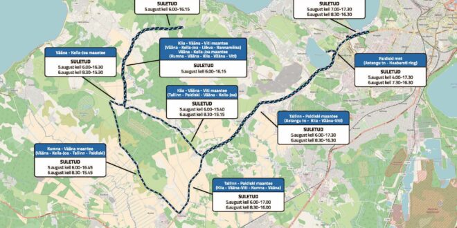 Ironman Tallinn 2023 liikluskorraldus