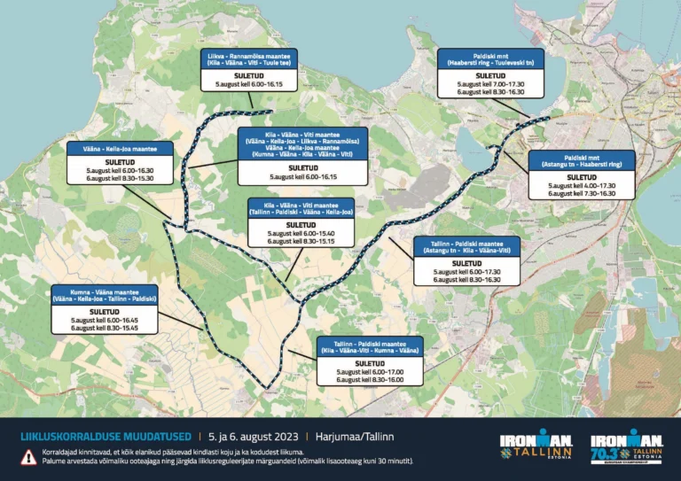 Ironman Tallinn 2023_liikluskorraldus