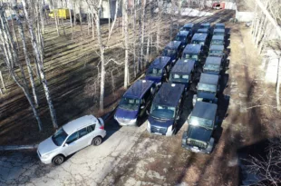 Ukrainasse saadetud autod foto autor Tarmo Tehva