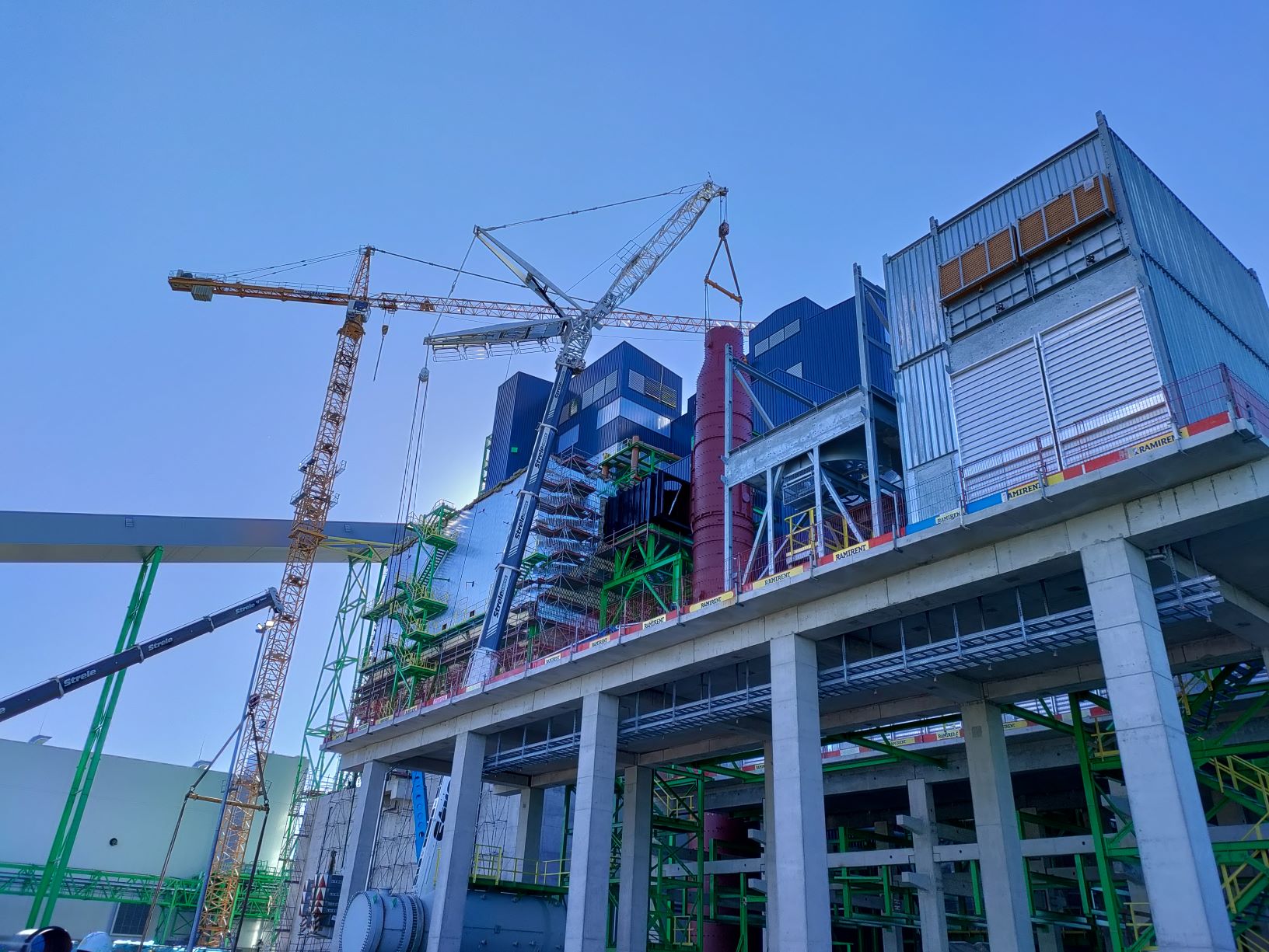 Ehitusjärgus õlitehas Auvere tööstusalal_foto autor Keskkonnaamet