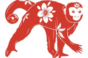 monkey chinese zodiac animal free vector