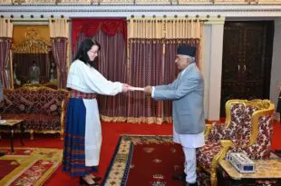 16. septembril andis Eesti suursaadik Katmandus Marje Luup ule volikirja Nepali president Ramchandra Paudelile