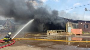 Karksi saetööstuse põleng 1