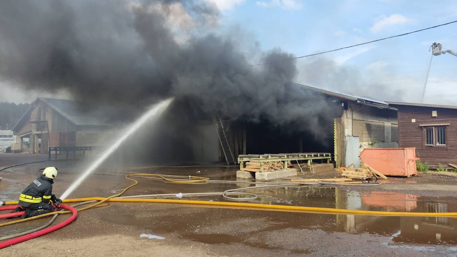 Karksi saetööstuse põleng 1