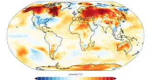 C3S PR 202501 Fig1 map surface temperature anomaly global